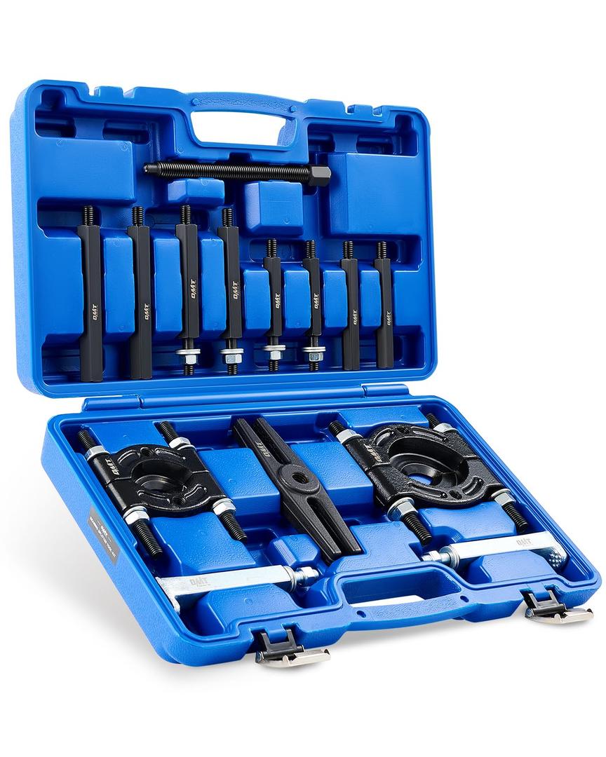 Bearing Puller Set, 5 Ton Capacity Bearing Separator, Pinion Wheel Bearing Removal Kit with 2" and 3" Jaws, Wheel Hub Axle Puller Set, Heavy Duty Bearing Splitter Tool Kit with Blue Case