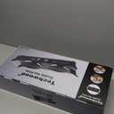 Hot Plate, Techwood 1800W Portable Electric Stove for Cooking Countertop Dual Burners with Adjustable Temperature & Handles, 7.5” Cooktop for Home/RV/Camp, Compatible for All Cookwares, Silver 