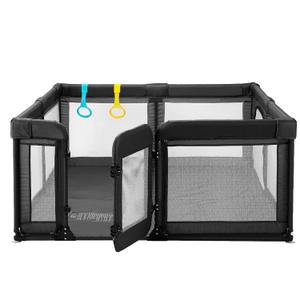 Baby Playpen,Extra Large Playpen for Babies and Toddlers, Sturdy Play Pen Play Yard with Safety Gate,79x71Baby Play Pen(Black)