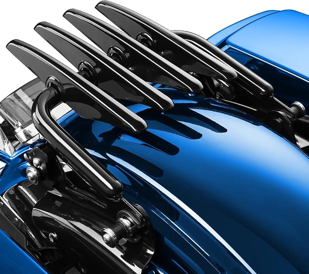PBYMT Stealth Luggage Rack Compatible for Harley Touring, Detachable Luggage Rack Compatible with Harley Davidson Street Glide Road Glide Road King Electra Glide Ultra Limited 2009-2024 (Black)
