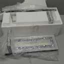 Crystal Crush Diamond Mirrored Candle Sconces, Silver Wall Candle holder set of 2, Wall decorations for Living RoomDining Room (Rectangle Stripe (style 4))