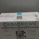 CASABREWS 3700 Essential Espresso Machine 20 Bar, Stainless Steel Cappuccino & Latte Coffee Maker with Steam Frother for Home, 43.9oz Water Tank, Silver