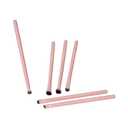 VividEye Pro Brush Set, 6-Piece Eye Makeup Brushes, Pink Wooden Handles, Premium Synthetic Bristles, for Blending, Shading, Defining, All Skin Types | RUBY VIBE CO