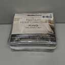 Mueller Ultratemp King Size Sheets Set, Super Soft 1800, 6 Piece, Deep Pocket up to 16" Cooling Sheets King Size, Transfers Heat, Breathes Better, Hypoallergenic, Wrinkle, Light Grey