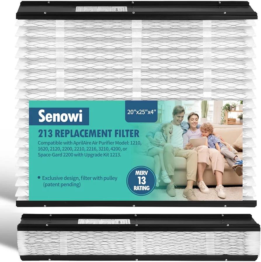 2 Pack 213 Replacement Filter,MERV 13 20x25x4,Compatible with AprilAire Whole House Air Purifiers 1210, 1620, 2120, 2200, 2210, 2216, 3210, 4200, or Space-Gard 2200 with Upgrade Kit 1213