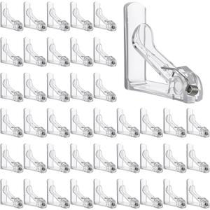 48pcs Tablecloth Clips Table Cloth Clips Picnic Clear Plastic Clip-Clamp Holder Table Tablecloth Clip Bulk for Outdoor,Wedding Picnic Tables Camping tablecloths Party Essentials