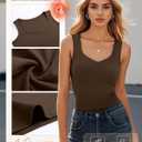 3 Pack Women's Thermal Tank Tops Sleeveless Fleece Underwear Tops Sweetheart Neck Camisole Warm Base Layer (L)