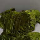 MIULEE Velvet Table Cloth with Decorative Ruffle Edge Luxurious Soft Spring Washable Rectangular Tablecloth Thick Wrinkle-Resistant Oblong Table Cover for Kitchen Dining 60x102 Inch Olive Green