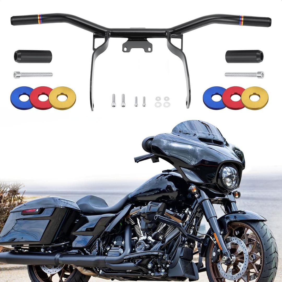 Highway Peg Crash Bar Engine Guard Crash Bar for Harley Touring Street Glide Road King Electra Glide Ultra Limited 2014-2024