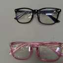 livho High Tech Blue Light Glasses - Advanced up to 99% Blue Light Blocking Computer Glasses - Screen Fatigue & UV Protection (*B6 Light Blcak+clear Purple)