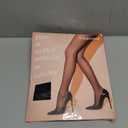 Yilanmy Women's Control Top Pantyhose Sheer Tights 30D High Waist Tummy Control Pantyhose 2 Pairs, L