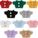 Bencailor 10 Pieces Small Doll Clothes Set 3.14 x 1.96 Inches Doll Sweaters Fit 5-9 Inches Various Styles of Small Dolls (Fresh Style)
