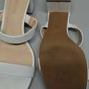 DREAM PAIRS Women's Two Strap Open Toe Low Block Chunky Heels Sandals Dress Pumps Casual Summer Mules Shoes (10)