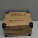 ZeroPone 6 Pack Hotel Pans, 1/2 Size 4" Deep Stainless Steel Steam Table Pan, 12.8" L x 10.4" W Anti Jam Commercial Catering Food Pans for Hotel, Home, Party, Restaurant, Buffet