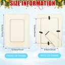 Gerrii 12 Sets Winter Picture Frames Craft DIY Wooden Photo Frame Painting Craft Kit 5 x 7 Inches with Stand Snowflake Sticker Painting Tool Set for Winter Party Favor Home Activity