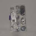 NINDEJIN 395PCS Retaining Rings E-Clip Assortment Set, 13 Sizes, Carbon Steel External Snap Ring, E-Clips Retainer Circlip Rings for Projects - Gears Pulleys Axles Shafts and Other Moving Parts