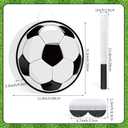 Hooqict Soccer Ball Pinata with Blindfold and Bat Stick Soccer Birthday Party Decorations for Kids Boys Men Sports Themed Party Supplies School Classroom Activities