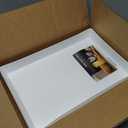 US Acrylic White Plastic Serving Trays (Set of 4) 15 x 10 | Large Unbreakable Reusable Rectangular Party Platters | Serve Appetizers, Fruit, Veggies, & Desserts | BPA-Free & Made in USA