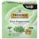 Twinings Pure Peppermint Herbal Tea Individually Wrapped Bags, 100 Count (Pack of 1), Fresh Minty Flavour, Naturally Caffeine-Free, Enjoy Hot or Iced, 100 Teabags, BB Date 12/12/2027