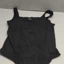 Chunpin Women's Square Neck Sleeveless Bodysuit Tank Top Body Suits Thong Bodysuits Outfits (X-Large)