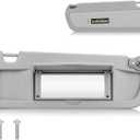 Sun Visor for 2006-2011 Honda Civic EX LX Sedan SI Coupe, Right Passenger Side Gray Sunvisor Replacement 83230-SNA-A01ZA (Grey)