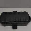 Flemoon Medium Outdoor Electrical Box (11.5x5.2x4 inch), IP54 Waterproof Extension Cord Cover w/6 Cable Entry Ports, Weatherproof Connection Box for Power Strip, Timer, Plug, Holiday Lights, Black