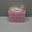 Sooyee Bead Organizer,3-Tier Craft Organizers and Storage,Stackable Storage Containers with 30 Compartments Dividers for Washi Tape,Toy, Nail,Art Supplies, Fishing Tackle, Pink