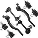 SCITOO 8pcs Suspension Kit Outer Tie Rod Sway Bar Lower Upper Ball Joint Fit 2002-2007 For Chevy Trailblazer For GMC Envoy For Buick Rainier For Isuzu Ascender For Oldsmobile Bravada For Saab 9-7x