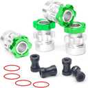 OGRC 12mm to 17mm Wheel Hex Adapter Aluminum Hub Extension Conversion Nuts for 1/10 RC Racing Tires (Green)