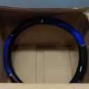 GG Grand General 54045 18 Inches Steering Wheel Cover Blue w/Black Hand Grips