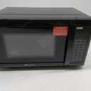 Emerson MW7302B Compact Countertop Microwave Oven with Touch Control, LED Display, 700W, 10 Power Levels, 6 Auto Menus, Glass Turntable and Child Safe Lock, 0.7 Cu., Ft. Black