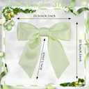 30Pcs Satin Ribbon Bows with Twist Tie - 4.1 x 4.1 Inch Pre-Tied Christmas Tree Bow for Gift Wrapping, Wreath, Garland,Treat Bags,Cake Decor,Crafts Holiday Wedding Home Decorations (30, Dusty Green)