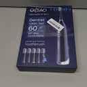 3-in-1 Upgraded Pro Flossing Toothbrush-Flosses, Vibrates and Oscillates(The 1st Tech), Electric Toothbrush with Water Flosser Equipe 5 Brush Heads, Plaque Removal for Sensitivity, Braces-White