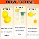 2 x 2pcs Screw Top Lemon Squeezer, 2025 New Manual Juicer Hand Press with Built-In Filter Citrus Lime Orange Handheld Squeezer for Drinks Cooking Cocktails (Yellow, Green)