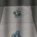 Blue Hydrangea Flowers Floral Kitchen Towels Set of 2 - Summer Flowers Decorative Hand Towels for Bathroom, Blue Hydrangea Decor Dish Towels for Kitchen, Floral Hand Towels, 16x24