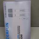 Dual Rechargeable Wireless Microphones, Pro Handheld Cordless Mics System with Echo Treble BASS VOL Control for Karaoke Singing Church Party, 1/4'' Output, Black