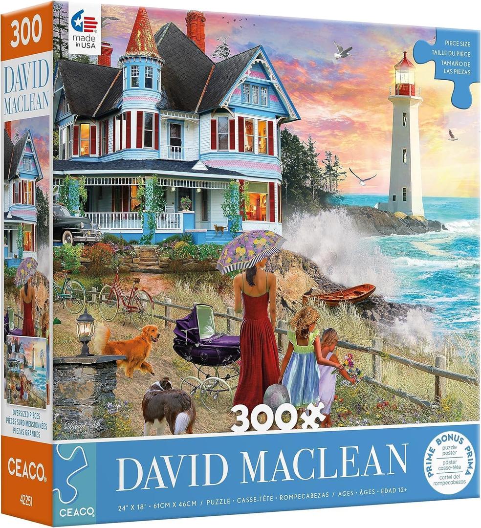 Ceaco - David Maclean - Picking Wildflowers - 300 Piece Jigsaw Puzzle