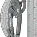 Mr. Pen- Compass and Protractor Set, Math Compass for Geometry and Drawing (Shuttle Grey)