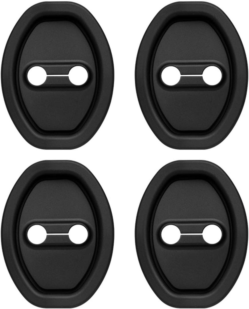 4PCS Upgraded Car Door Latch Guard Cover,Silicone Car Door Lock Cover for Car Door Protector and Noise Reduction,Universal Automotive Exterior Accessories (4 PCS)