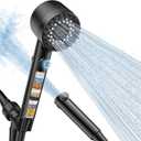 FEELSO Filtered Shower Head with Handheld, High Pressure 4 Spray Showerhead with Filters & Upgraded Anti-clog Nozzles for Hard Water -Remove Chlorine, Reduce Dry Itchy Skin -ON/OFF Switch for Pet Bath