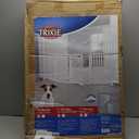 TRIXIE Dog Barrier Four Panel White Gate, 80"-20" L x 2" W x 31.5" H