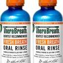 TheraBreath Dentist Recommended Fresh Breath Oral Rinse - Icy Mint Flavor, 16 Fl Oz (Pack of 2)