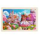 24 puzzle childrens cartoon wooden puzzle toy