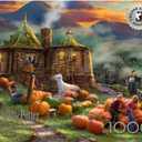 Ceaco - Thomas Kinkade Harry Potter - Hagrid’s Hut - 1000 Piece Silver Select Jigsaw Puzzle - Challenging Puzzles for Adults – Precision-Cut Pieces, Beautiful Artwork, and Hours of Fun