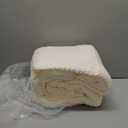 BATTILO HOME Cream Throw Blanket for Couch, Textured Knitted Throw Blanket with Tassels, Couch Cover Blanket Warm Decorative White Throw Blankets for Sofa Living Room, 60" x 80"