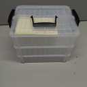 Bead Organizer Box 90 Pcs, 3-Tier Large Capacity Stackable Bead Storage Containers, Portable Plastic Craft Organizers for Jewelry Making, Bracelets, DIY, Nail Art Charms