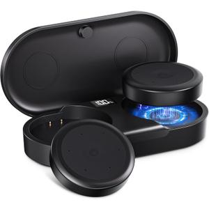 Doohoeek 2025 Ski Helmet Speaker, True Wireless Earbuds for Audio-Ready Helmets, Bluetooth Headsets with Charging Case & LED Display & IPX5 Water-Resistant, Glove-Friendly Controls (Black)