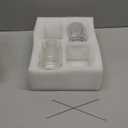 Tebery 2 Pack Ribbed Aesthetic Glass Cups, 16Oz Vintage Drinking Glassware Ripple Cocktail Glasses for Iced Coffee Juice Beverage Milk RibbedGlassCups-2pc