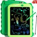 Teriph LCD Writing Tablet for Kids, Colorful Toddlers Toys Drawing Board, Educational Kid Toys, Doodle Pad Dinosaur Toy for 3 4 5 6 7 8 Year Old Boys Girls Birthday Party Xmas,8.5inch & Green