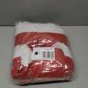 Elcoho 24 Pack Santa Red Hat Short Plush with White Cuffs Non-woven Fabric Christmas Hat